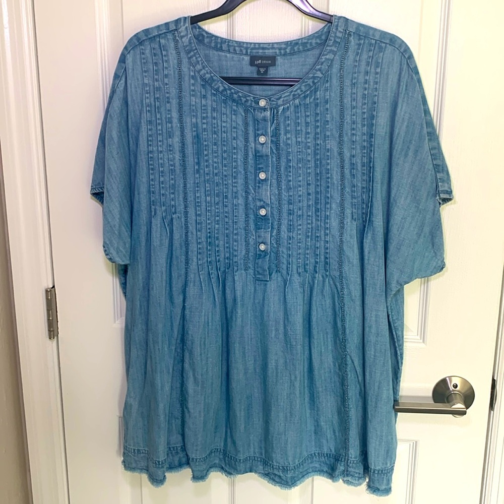 Blue Denim Women's Top